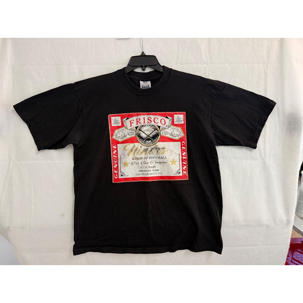 Pro Club Frisco Niners Kings of Football T-Shirt XL Black San Francisco Graphic